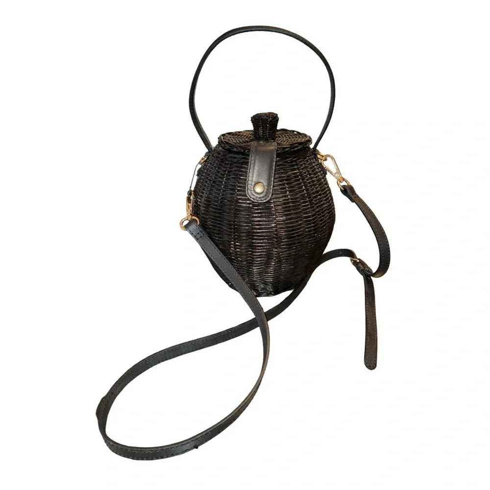 Ulla Johnson Tautou Basket Bag Black - Picture 4 of 8